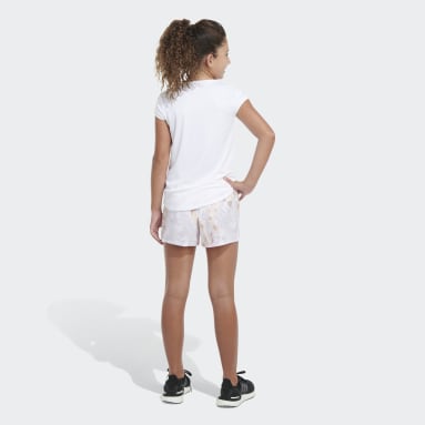 Youth Sportswear White AEROREADY® Elastic Waistband All Over Print Pacer Woven Short