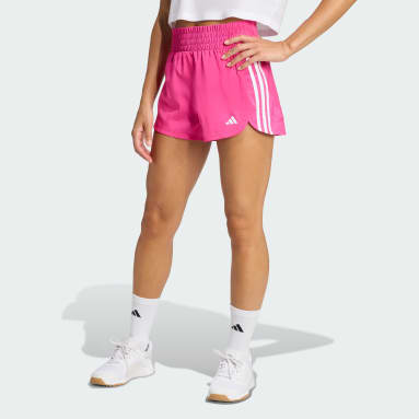 Pacer Training 3-Stripes Woven High-Rise Shorts