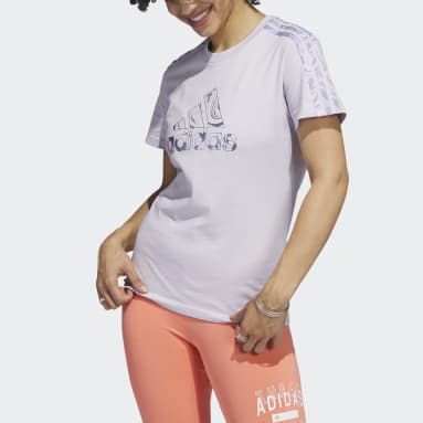 Women Sportswear Purple Soft Luxe 3-Stripes Tee