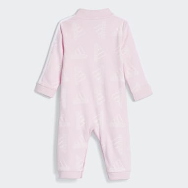 Infant & Toddler Training Pink French Terry Print Coverall