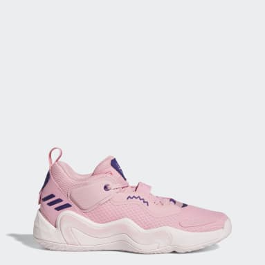 pink adidas basketball shoes