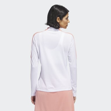 Women Golf White Made With Nature Mock Neck Tee
