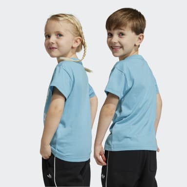 Děti Originals modrá Tričko Adicolor Trefoil