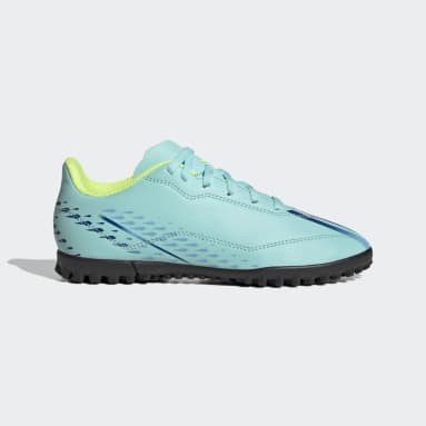 Botas de Futebol X Speedportal.4 — Piso sintético Azul Criança Futebol