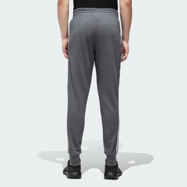 Men Training Grey 3 STRIPES TRACK PANTS