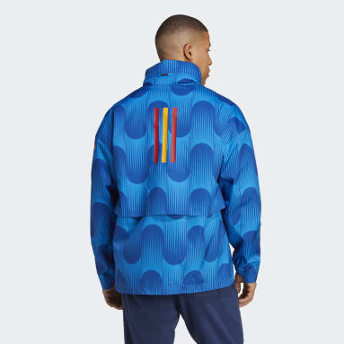 Männer Fußball Spanien Lifestyler MYSHELTER Jacke Blau