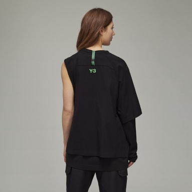Kvinder Y-3 Sort CH2 Dry Crepe Jersey Long Sleeve T-shirt
