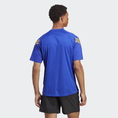 Men Gym & Training Blue Train Icons 3-Stripes Training Tee