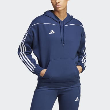 Sweat-shirt à capuche Tiro 23 League Bleu Femmes Soccer