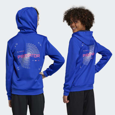 Felpa con cappuccio Football-Inspired Predator Full-Zip Blu Bambini Sportswear