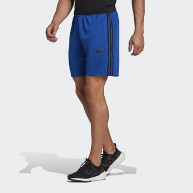 Shorts Primeblue Designed To Move Sport 3 Franjas Azul Hombre Training