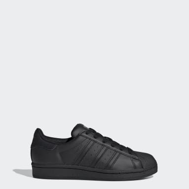 Youth Originals Black Superstar Shoes