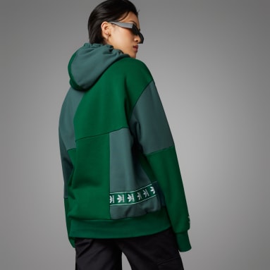 Sweat-shirt à capuche ADC Patchwork (Non genré) vert Originals