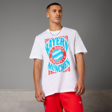 FC Bayern Originals Graphic T-skjorte Hvit