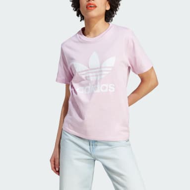 Polera clearance adidas rosada