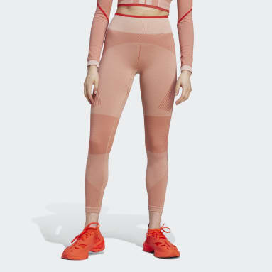 Ženy adidas by Stella McCartney hnedá Legíny adidas by Stella McCartney TrueStrength Yoga 7/8
