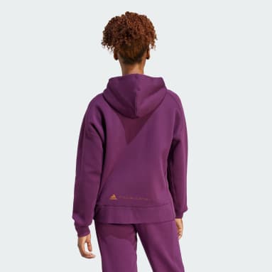 Chaqueta con capucha adidas by Stella McCartney Burgundy Mujer adidas by Stella McCartney