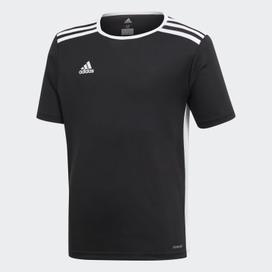 Camiseta Entrada Negro Niño Fútbol