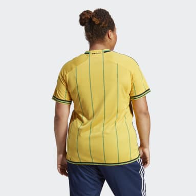 Frauen Fußball Jamaika 23 Heimtrikot – Große Größen Gold