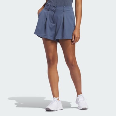 Women Golf Blue Go-To Pleated Shorts