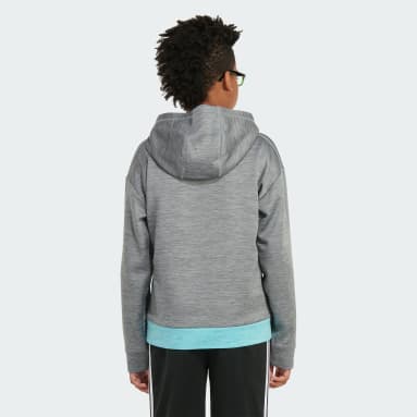 Youth Training Grey Long Sleeve Game and Go Mélange Pullover Hoodie