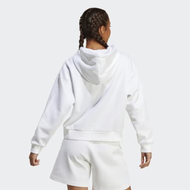 Camisola com Capuz Badge of Sport Future Icons Branco Mulher Sportswear