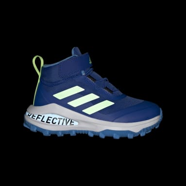 Chaussure de running à lacets élastiques et scratch sur le dessus FortaRun All Terrain Cloudfoam Sport Bleu Enfants Sportswear