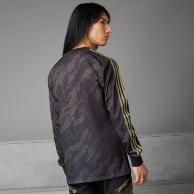 남성 Football Black 아스널 x Maharishi 긴팔 저지