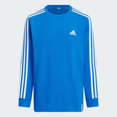 エッセンシャルズ プラス レギュラーフィット スリーストライプス 長袖Tシャツ キッズ