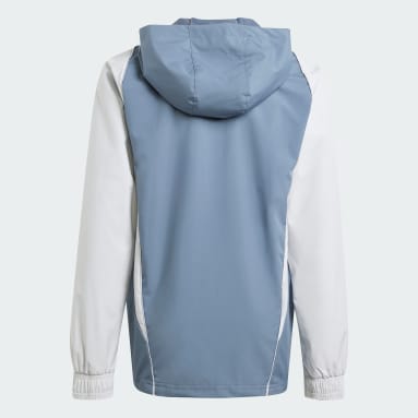 Kinder Fußball Tiro 23 Competition All-Weather Jacke Grau