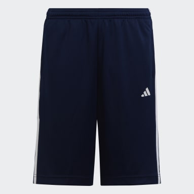 Shorts Train Essentials AEROREADY 3 Rayas Ajuste Clásico Azul Niño Sportswear