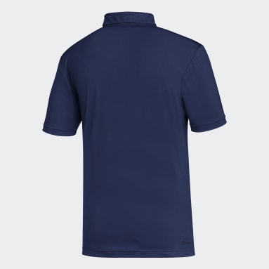 Men Sportswear Blue Maple Leafs Golf Polo Shirt