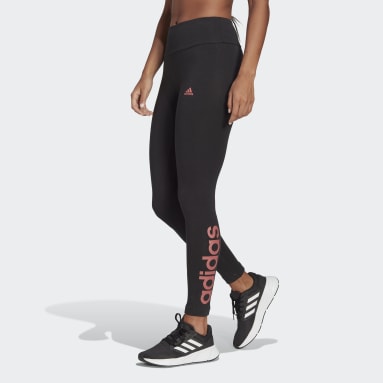 Ženy Sportswear černá LEGÍNY ESSENTIALS HIGH-WAISTED LOGO