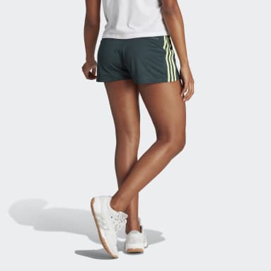 Green adidas shorts womens clearance