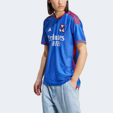 Camiseta segunda equipación Olympique de Lyon 23/24 Azul Hombre Fútbol