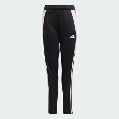 Adidas Vintage Black Red Classic 3 Stripe Track Pants Youth Large Fits  Women Med