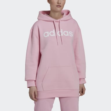Women Sportswear Pink Essentials Oversize Fleece Hoodie