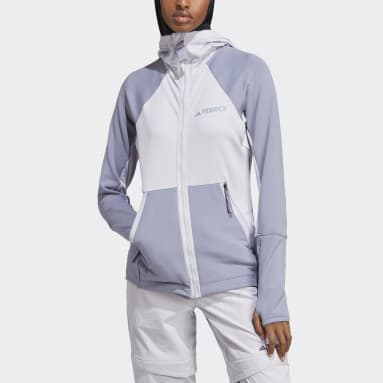 Terrex Tech Flooce Hooded Hiking Fleece Jakke Lilla