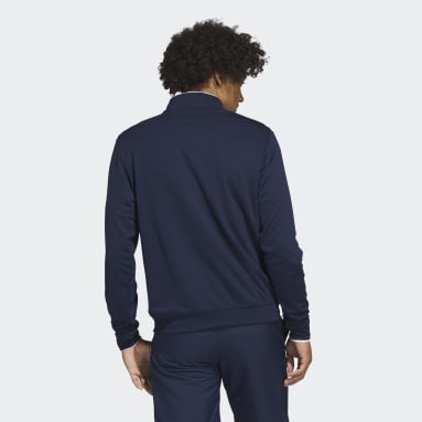 Men's Golf Blue Quarter-Zip Pullover