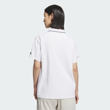 เสื้อโปโลแขนสั้นลายโมโนแกรม