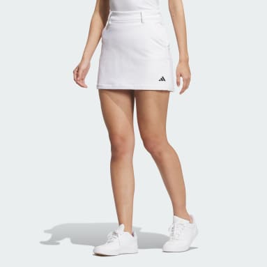 Women Golf White 브러쉬드 스트레치 스커트