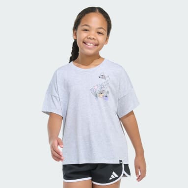 adidas Short Sleeve Drop Shoulder Heather Tee
