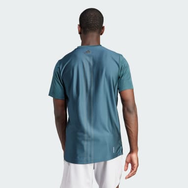 T-shirt de HIIT 3-Stripes Turquesa Homem Ginásio E Treino