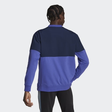 Buzo Estampado con Cuello Redondo Argentina Azul Hombre Fútbol