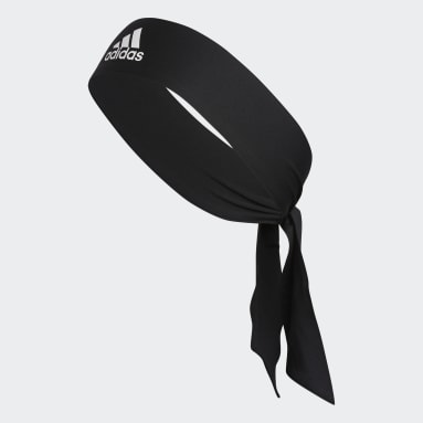 Baseball Black Alphaskin Tie Headband