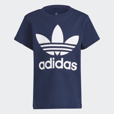 Kids Originals Blue Trefoil Tee