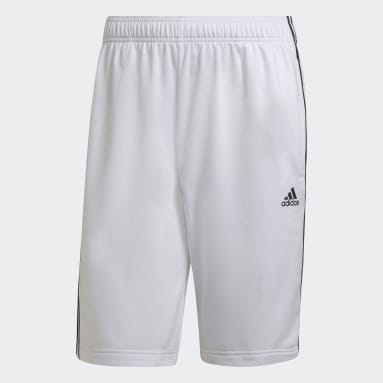 Essentials Warm-Up 3-Stripes Shorts Bialy