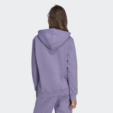 Women Originals Purple Adicolor Essentials Fleece Hoodie