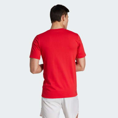 Camiseta de entrenamiento Essentials Seasonal Graphic Tee Rojo Hombre Training