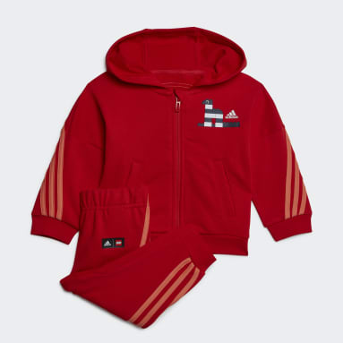 Kids sportswear Red adidas x Classic LEGO® Jacket and Pant Set